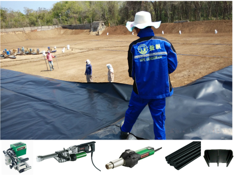 Membrane HDPE pour l'aquaculture de 40 mils