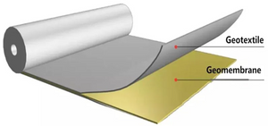 Géomembrane composite non tissée 400GSM pour l'élevage de crevettes