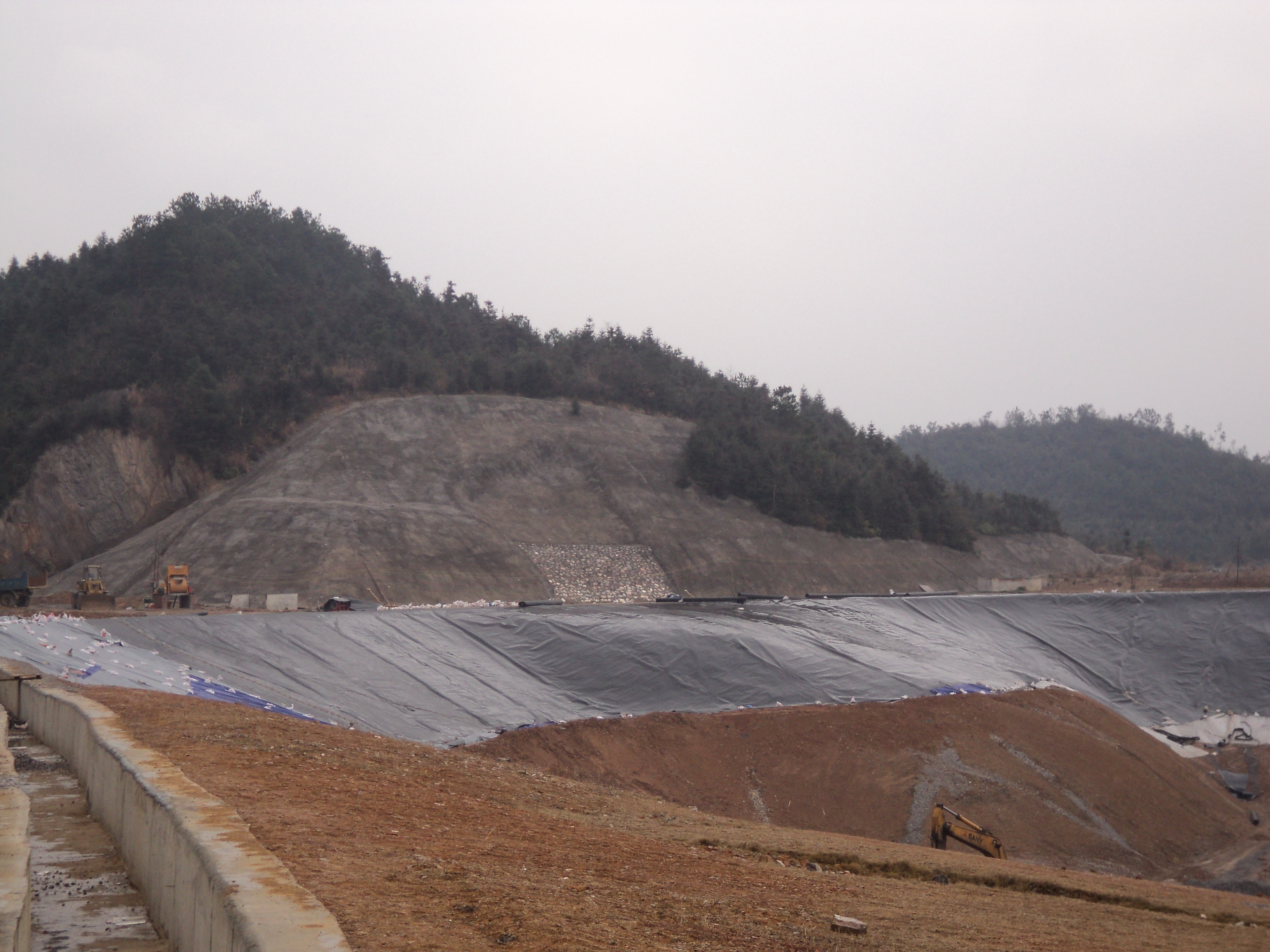 rev&ecirc;tement de HDPE de d&eacute;charge