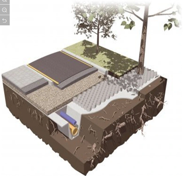 Confinement du sol en pente pour la construction de routes HDPE Geoweb